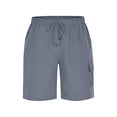 thumbnail image 6 of Dxzfnsa Men's Shorts Casual Stretch Solid Short Elastic Waist Drawstring Lightweight Textured Summer Shorts Pants for Men S-3XL, 6 of 7