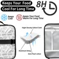 thumbnail image 4 of Baseballs Trophies White Pattern Insulated Lunch Bag with Shoulder Strap and Bottle Holder,Bento School Lunch Bag Box,11x9.5x3.5 Inches, 4 of 5