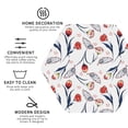 thumbnail image 4 of Pofeuu Tulips Flowers Print Leather Coasters Set of 6, Round Cups Mugs Mat Pad for Home Kitchen Heat Resistant Drink Coasters,Hexagon, 4 of 7