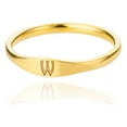 thumbnail image 1 of Fiudx Anillo con Inicial, Joyería Personalizable de 26 Letras, Banda Apilable de Acero Inoxidable, Personalizable con Nombres, Regalo Significativo para Seres Queridos, Perfecto para Cualquier Ocasió, 1 of 2