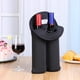 thumbnail image 4 of Portabotellas De Vino Portabotellas De Vino Camping Enfriador de botellas de vino Soporte de manga protectora de botella doble de neopreno (negro), 4 of 4