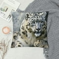 thumbnail image 2 of Orinice Snow Leopard Graphic Decorative Cushion Throw Pillow Cover for Home Sofa Bed, Winter Soft and Durable 1PC 22x22in, 2 of 5