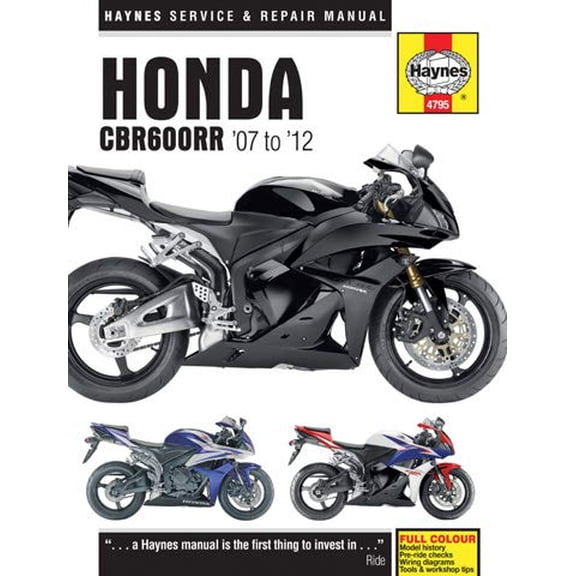 Haynes Repair/Motorcycle Service Manual '07-12 CBR600RR (M4795)