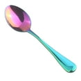 thumbnail image 3 of 3x Cubiertos de material acero inoxidable Vajilla Sopa Cucharas Vajilla, Durable, 5 Pulgadas perfecl Cuchara de sopa, 3 of 5