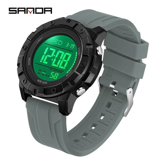 Explojoy Men's Digital Sport Watch – Waterproof, Multifunctional Display, Fashion Styling