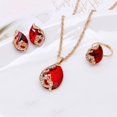 thumbnail image 4 of SmartBy Women Jewelry Set Shiny Water-Drop Shape Rhinestone Necklace Earrings Ring Gift, 4 of 7