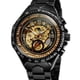 thumbnail image 5 of Reloj mecánico galvanizado hueco con correa de acero para hombre, 5 of 6