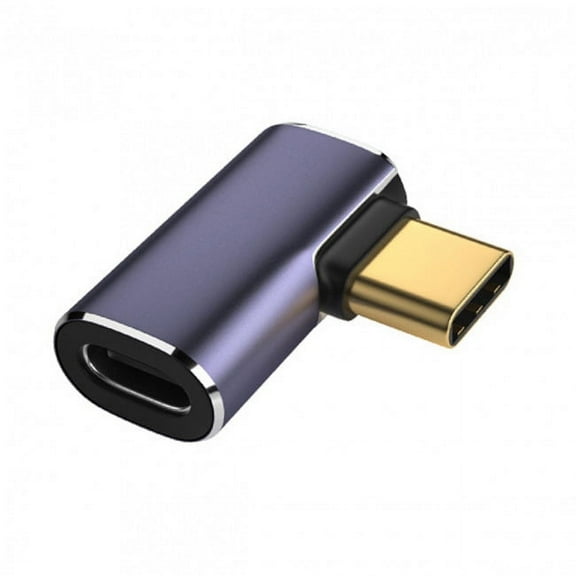 CY 40Gbps USB4 Type C Male to Female 90 Degree Left Right Angled 100W Power Data 8K Video Adapter for Laptop Phone