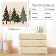 thumbnail image 6 of Yayeee 6 Pack Kitchen Dishcloths for Washing Dishes Soft Absorbent Microfiber Towels, Beige Christmas Trees, 6 of 9