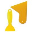 thumbnail image 2 of 2 Pcs Yellow Plastic Car Scraper : 1 Pcs Foils Cleaner Scraper Air Bubble Remover Stickers Install Tools & 1 Pcs Auto Car Window Sticker Film Scraper Squeegee Cleaning Tool,Yellow, 2 of 5