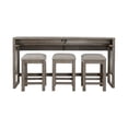 thumbnail image 3 of Bartlett Field Contemporary Wood 4 Piece Console Table Set in Driftwood, 3 of 7
