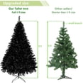 thumbnail image 2 of Ktaxon Black Christmas Tree 6ft Artificial Xmas Tree with 1200 Tips,Indoor Holidays Decoration, 2 of 8