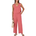 thumbnail image 4 of Pyhlmscde Linen Sets for Women 2 Piece, Womens Jumpsuit, Women 2 Piece Outfits Sets, 4 of 5