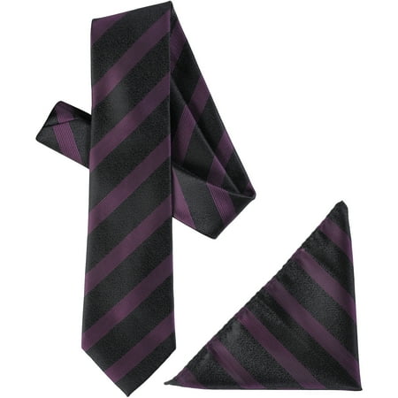 Daxx Men's Diagonal Stripe Microfiber Ti