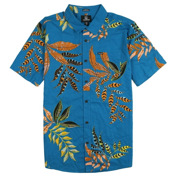 Volcom Paradiso Floral Short Sleeve Button Down Shirt