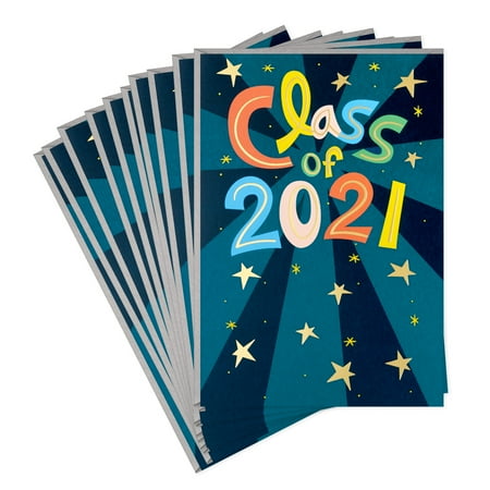 Hallmark 2021 Pack of 10 Graduation Cards with Envelopes (Amazing Remarkable You)