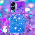 thumbnail image 4 of Funda para Honor 90 Lite 5G Brillantina Líquida Divertida Reluciente y con Cristales en Movimiento Cuerpo Cruzado con Cordón Ajustable, 4 of 5
