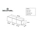 thumbnail image 3 of Mueble/repisa Flotante Minimalista para TV con 3 Puertas DECOMOBIL Muebletv/3puertas-W, 3 of 3