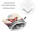 thumbnail image 6 of Cauagu Butterfly Over Lavender Print Oven Mitts and Pot Holders 4 pcs Set,Extra Thicken Long Kitchen Oven Glove Potholders BBQ Gloves-Oven Mitts and Pot Holders(11 Inch), 6 of 6