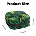 thumbnail image 2 of Green Tropical Forest Background Sanitary Napkin Storage Bag, Zipper Menstrual Cup Pouch Feminine Menstruation First Period Pads Holder for Girls Women Ladies, 2 of 6