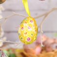 thumbnail image 5 of Easter Eggs Hanging Ornaments,3Pcs Yellow Buffalo Plaid Dots Easter Hanging Eggs,Colorful Decorative Eggs Baubles Ornaments,Spring Farmhouse Easter Basket Filler Decor, 5 of 5