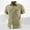 Khaki, variant on Short Sleeve Button Down Fishing Shirt for Men Regular Fit Nylon Work Shirt with Flap Pocket Work Utility Top for Men Size M-5XL Army Green