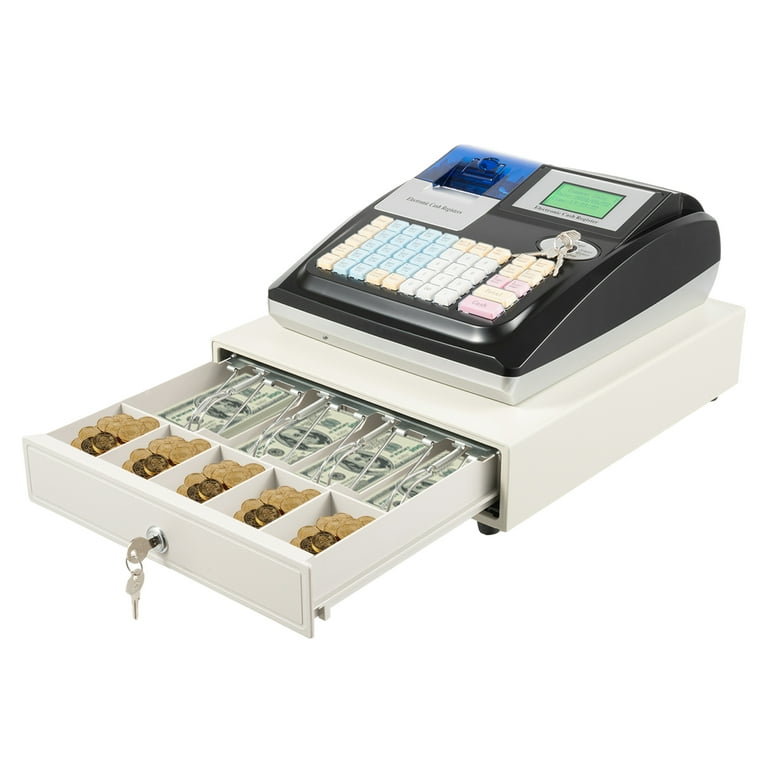 Electronic Cash Register レジスター Tabletop Electronic Cash Register Modern Style Black Electronic