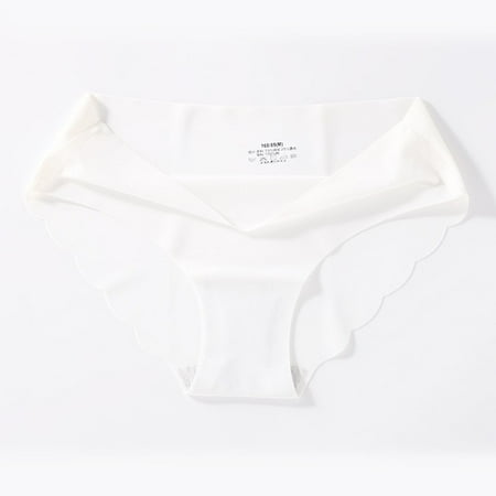 

QWZNDZGRSports Women s Panties Seamless Briefs Mid Rise Underwear Female Soft Comfortable Silk Briefs Underpants Sexy Lingerie Panty