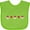 Apple Green, variant on Inktastic Sock Monkey Heart Border Boys or Girls Baby Bib