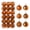 Bronze, variant on 36-Pack 3 cm/1.18 Inch Christmas Tree Ball Ornaments