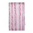 thumbnail image 4 of Candy Canes Pattern Door Panels 25x72in Breathable Mesh Privacy UV Blocking with Tie Back, 4 of 10