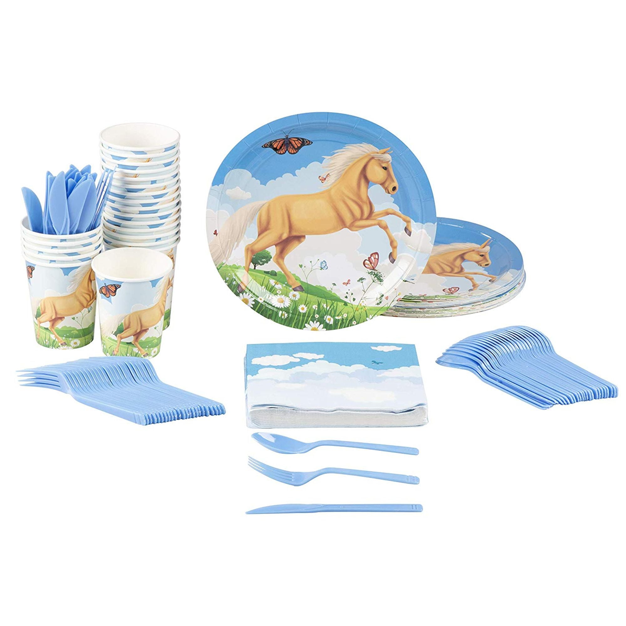 horse paper plates