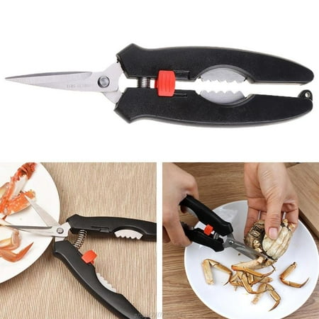 

F92C 7 Kitchen Crackers Lobster Shrimp Peeler Crab Shell Leg Seafood Scissors