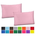 thumbnail image 2 of Gilbin 100% Cotton/Percale 210 Thread Count Pillow Cases Set of 2 Standard Soft Pink Home Cotton Pillow Cover for Sleeping-Bedroom Pillowcases, 2 of 4