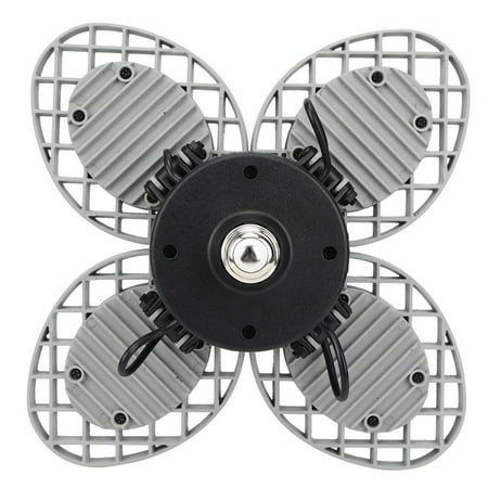 

2024 E27 High Brightness 4-Leaves Die-Casting Aluminum Garden Light Garage Deformable Light 85V-265VRound Gray