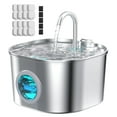 thumbnail image 1 of Fuente de agua para gatos HOOISE con 8 filtros y 5 esponjas de 2,2 litros, 1 of 9