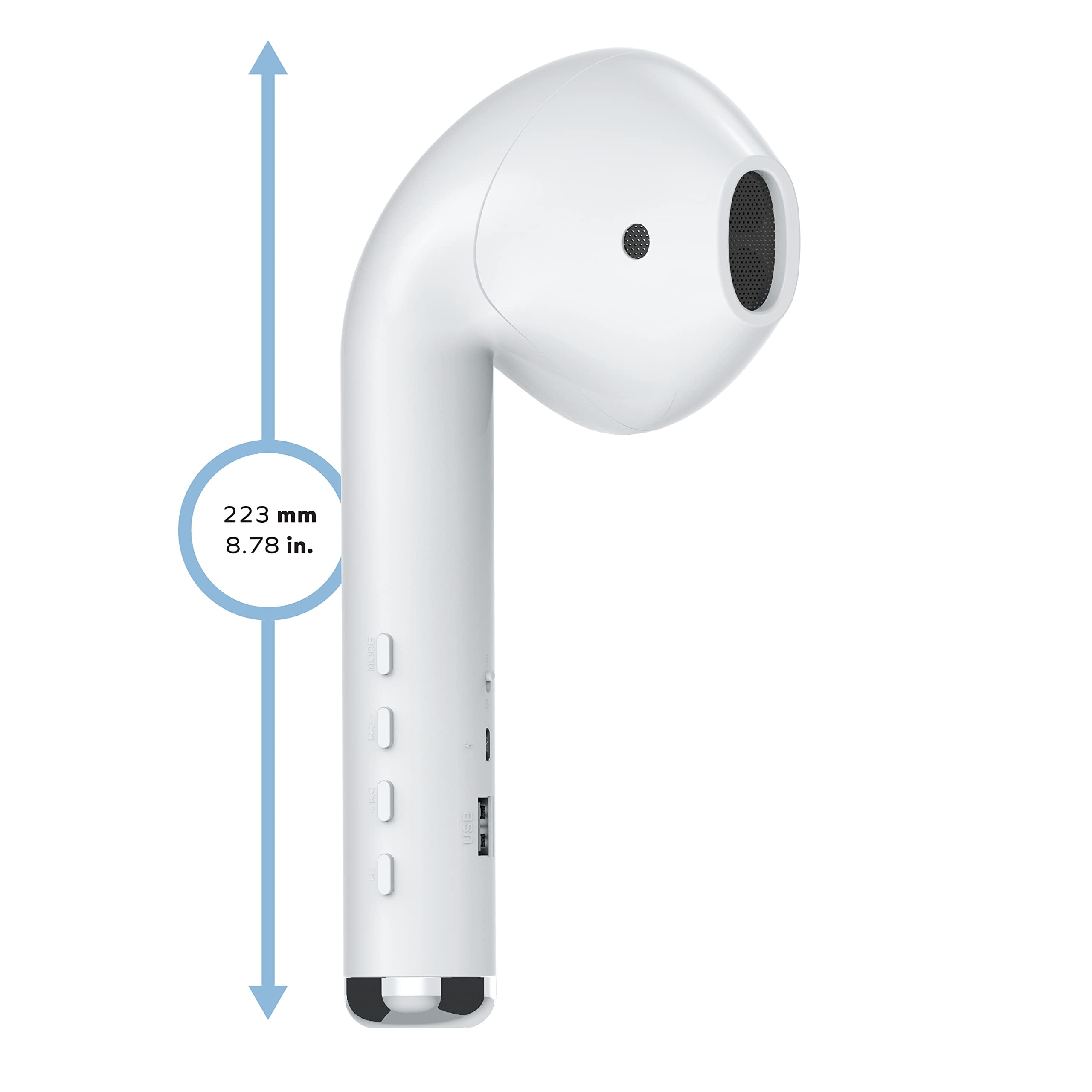 Coby Bluetooth Portable Speaker, White, COBY-CETW415