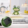 thumbnail image 4 of Solar Decorative Frog Lights, Outdoor Garden Statues for Yard Porch, Resin Material Solar-Powered Auto Light Up, Energy Saving & Perfect for Garden Decoration Gifts, 4 of 7