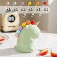 thumbnail image 3 of Tenedor de fruta con tarro de almacenamiento de cerámica, juego de 6 tenedores de postre de acero inoxidable, tenedores de ensalada, selecciones de comida, 3 of 7