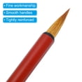 thumbnail image 4 of Unique Bargains Brosses de Calligraphie Chinoise 7mm, Poignée en Alliage pour Débutants, Rouge Brun, 4 of 6