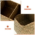 thumbnail image 5 of ELAYARD Light Brown Woven Sundries Basket Strong Handwoven Storage Box for Home Use, 5 of 8
