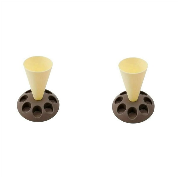2X B-Soporte para Pastelera, Soporte para Pastelera con Boquillas de 8 Ranuras, Soporte para Pastelera de Plástico para Kit de Decoración de Pasteles