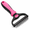 Pink, variant on Pet Pro Grooming Tool, Double-Sided Dematting Comb and Undercoat Rake, Rounded Teeth, Ergonomic Handle for Long Haired Pets