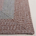 thumbnail image 6 of SAFAVIEH Braided Kent Geometric Machine Washable Reversible Area Rug, Brown/Gray Pink, 2' x 4' Half Moon, 6 of 13