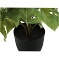 thumbnail image 6 of JERFIT 13 inch Artificial Monstera Plants Set of 2 in Black Pots, Faux Tabletop Greenery with Adjustable Leaves, Low Maintenance Indoor Decor for Home Office, 6 of 6