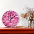 thumbnail image 2 of GZHJMY Valentine's Day Heart Wall Clock, Silent Non Ticking Battery Operated Round Clock for Kitchen Office School Home Decorative, 2 of 7