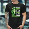 thumbnail image 3 of Lion Motivational Green Ribbon Mental Health Awareness T-Shirt, 3 of 5