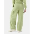 thumbnail image 3 of No Boundaries Soft Fleece Cargo Jogger Sweatpants, Women’s, 3 of 7