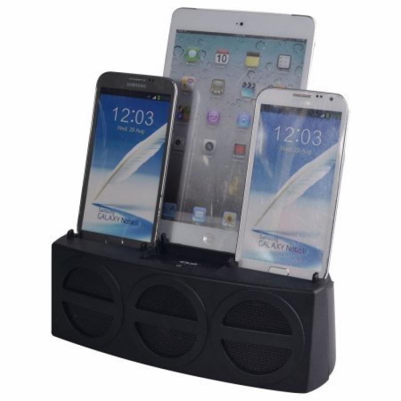 5 Port Smart Phone Charger with Bluetooth Speaker and Speaker Phone