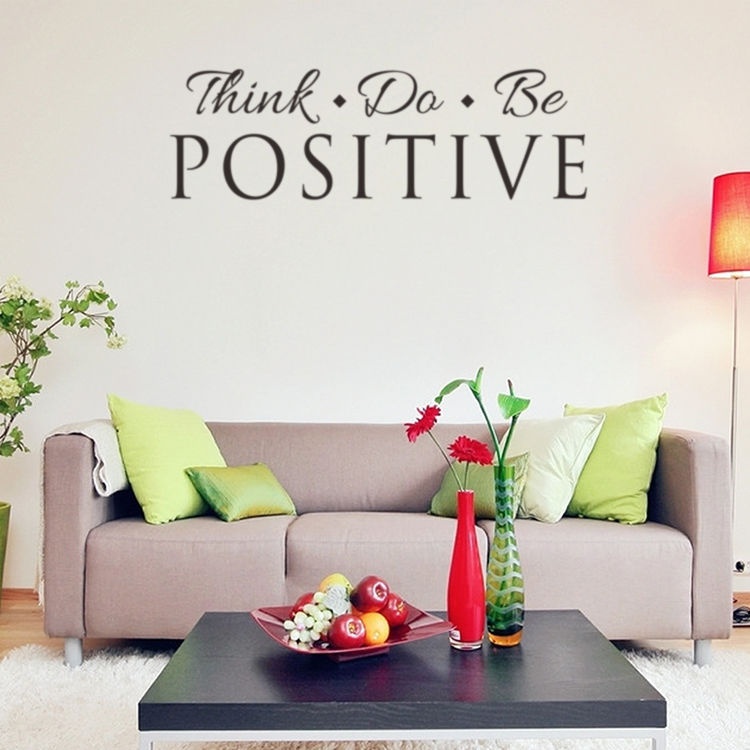 Think Do Be Positive Wall Sticker Quote Decals Removable Home Decor Vinyl Art Walmart Canada